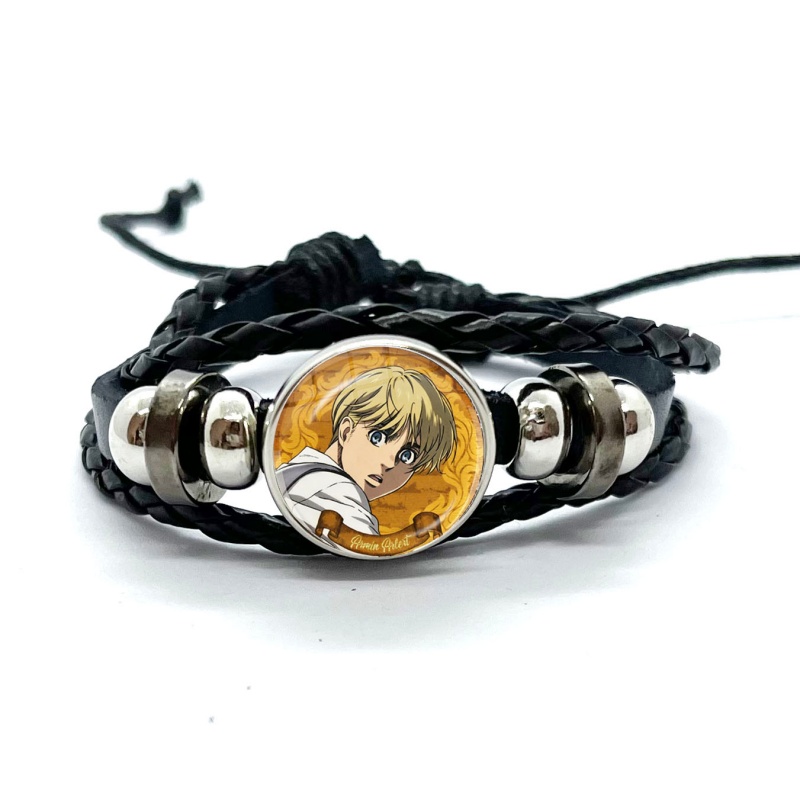 Levi Jewelry & Watches Inc - Кожаные браслеты «Атака Титанов» с Эреном,