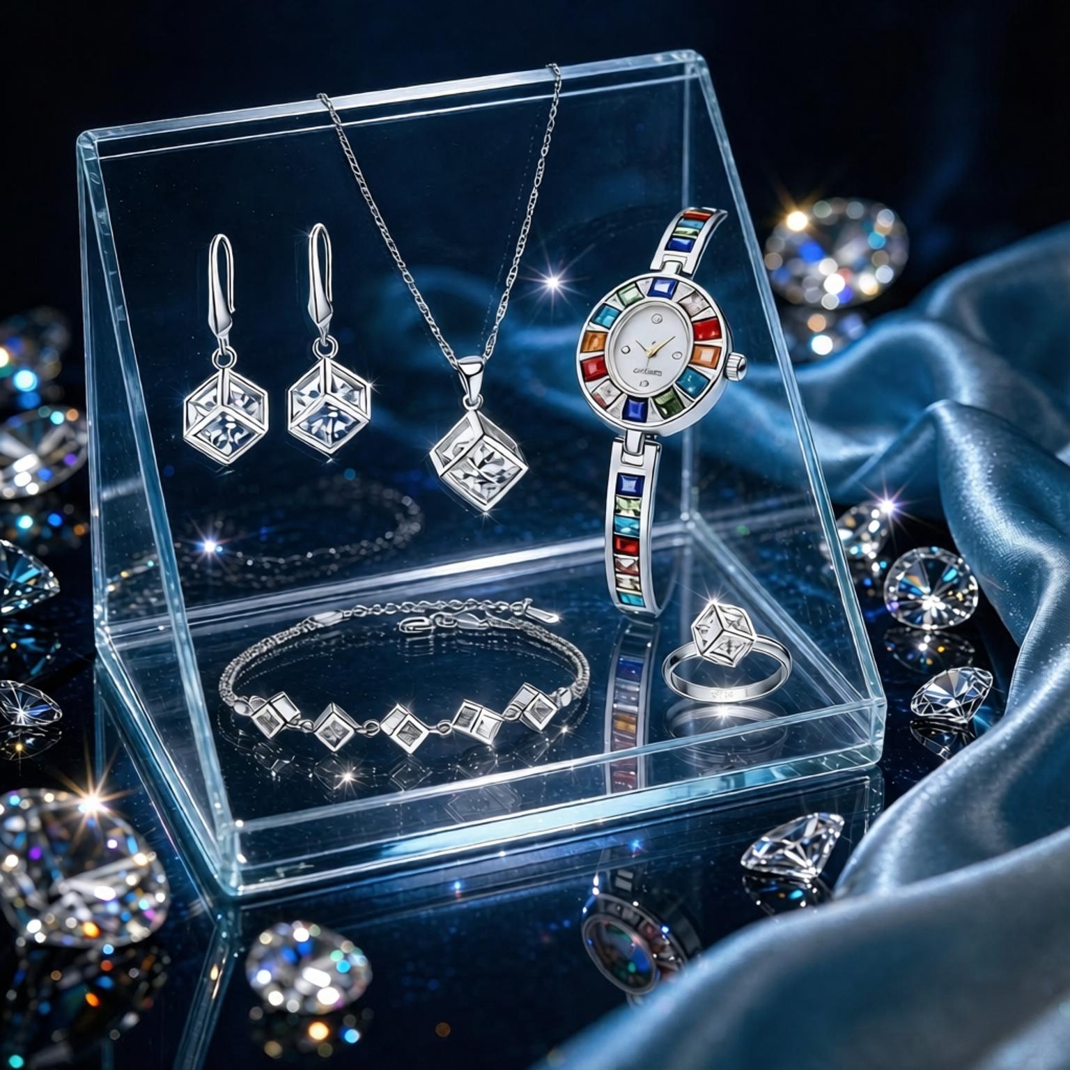 Best Jewelry Watches For Women - Роскошный комплект из серебра 925 пробы