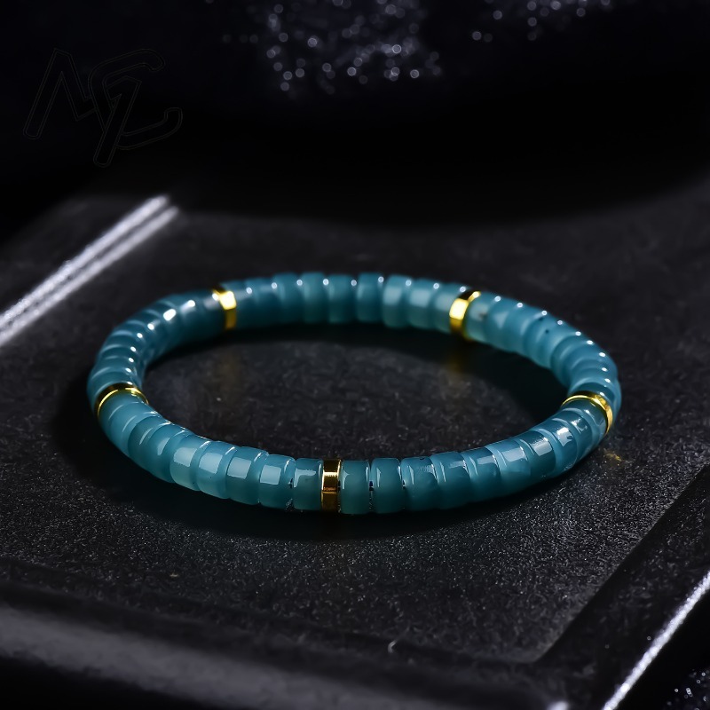 Luxury Gifts Jewelry & Watches Namfleg Mostar - Браслет из натурального жадеита с бусинами-абакусами