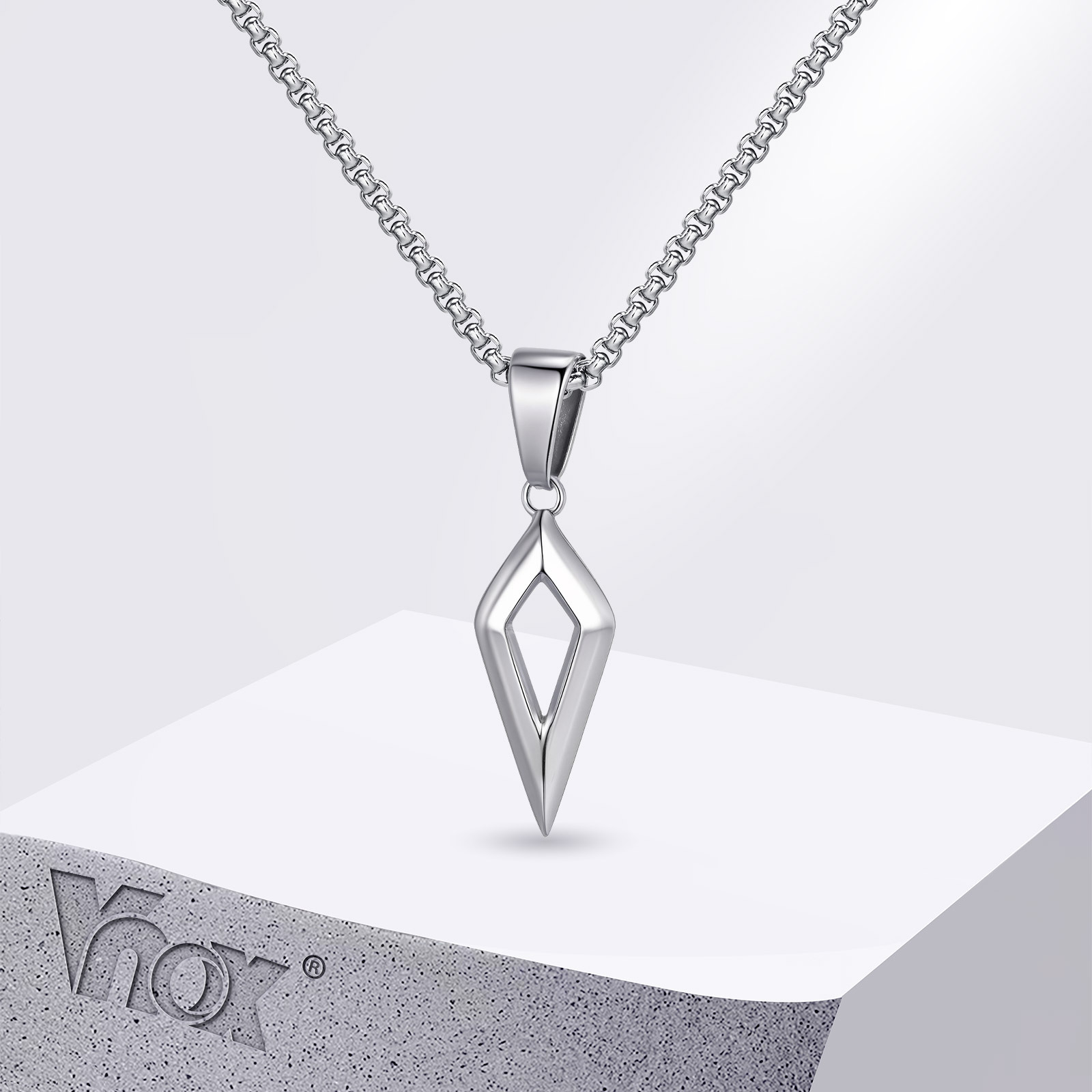Mens Dog Tag Necklace - Ожерелья с подвеской из нержавеющей стали