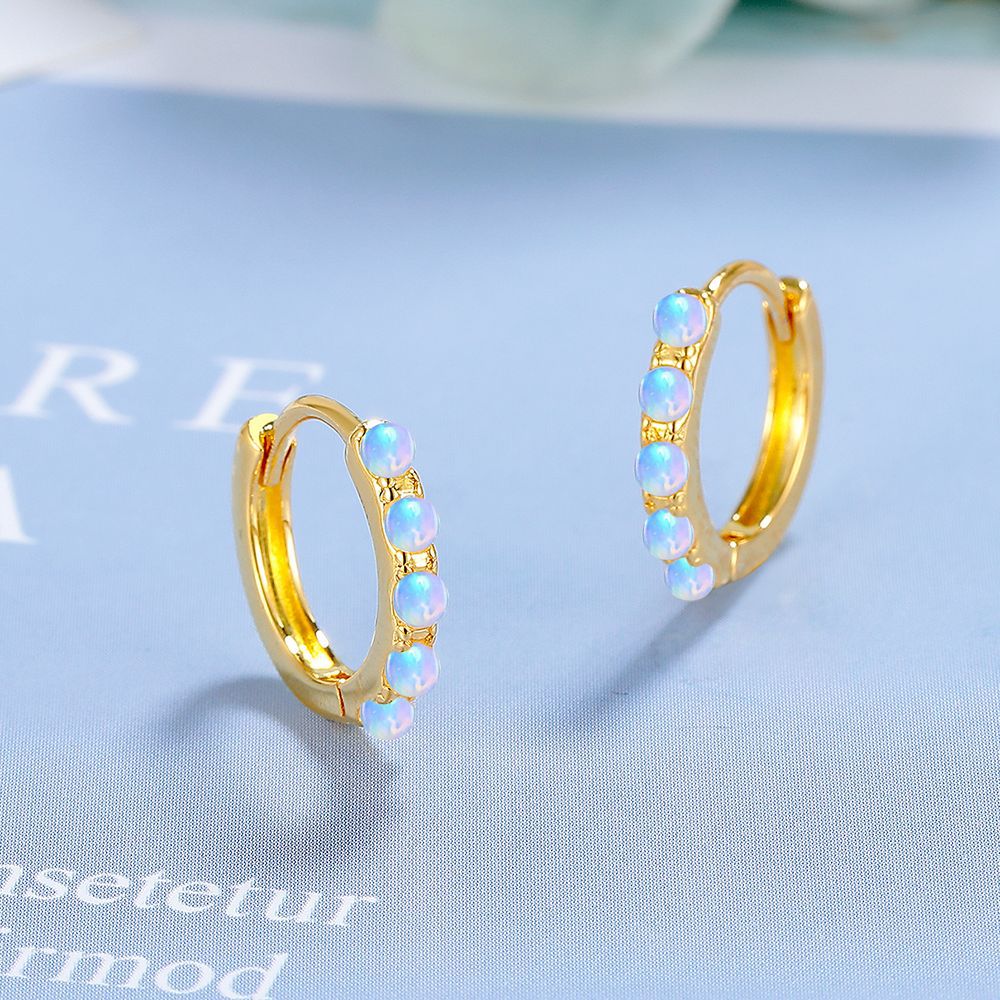 Легкие роскошные круглые серьг – обзор и цена Opal Earrings Dangle