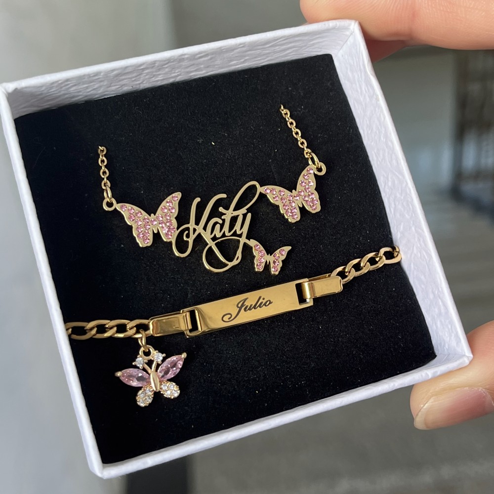 DUOYING, индивидуальный набор  – обзор и цена Engraved Name Necklace