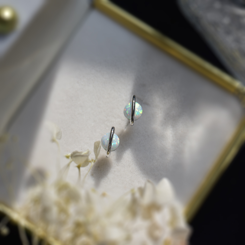 Серьги-гвоздики ITSMOS с белым – обзор и цена Opal Earrings Dangle