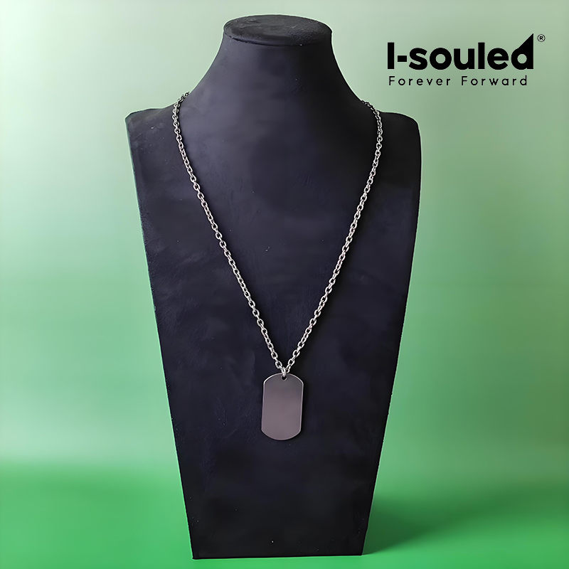 Титановый кулон-жетон для мужч – обзор и цена Mens Dog Tag Necklace