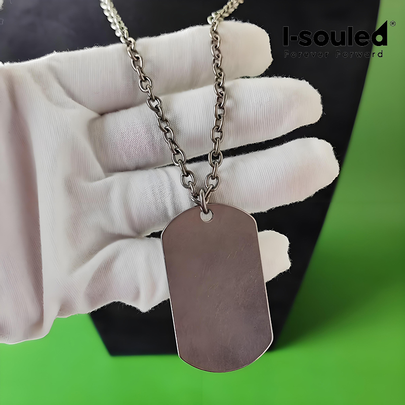 Титановый кулон-жетон для мужч – обзор и цена Mens Dog Tag Necklace