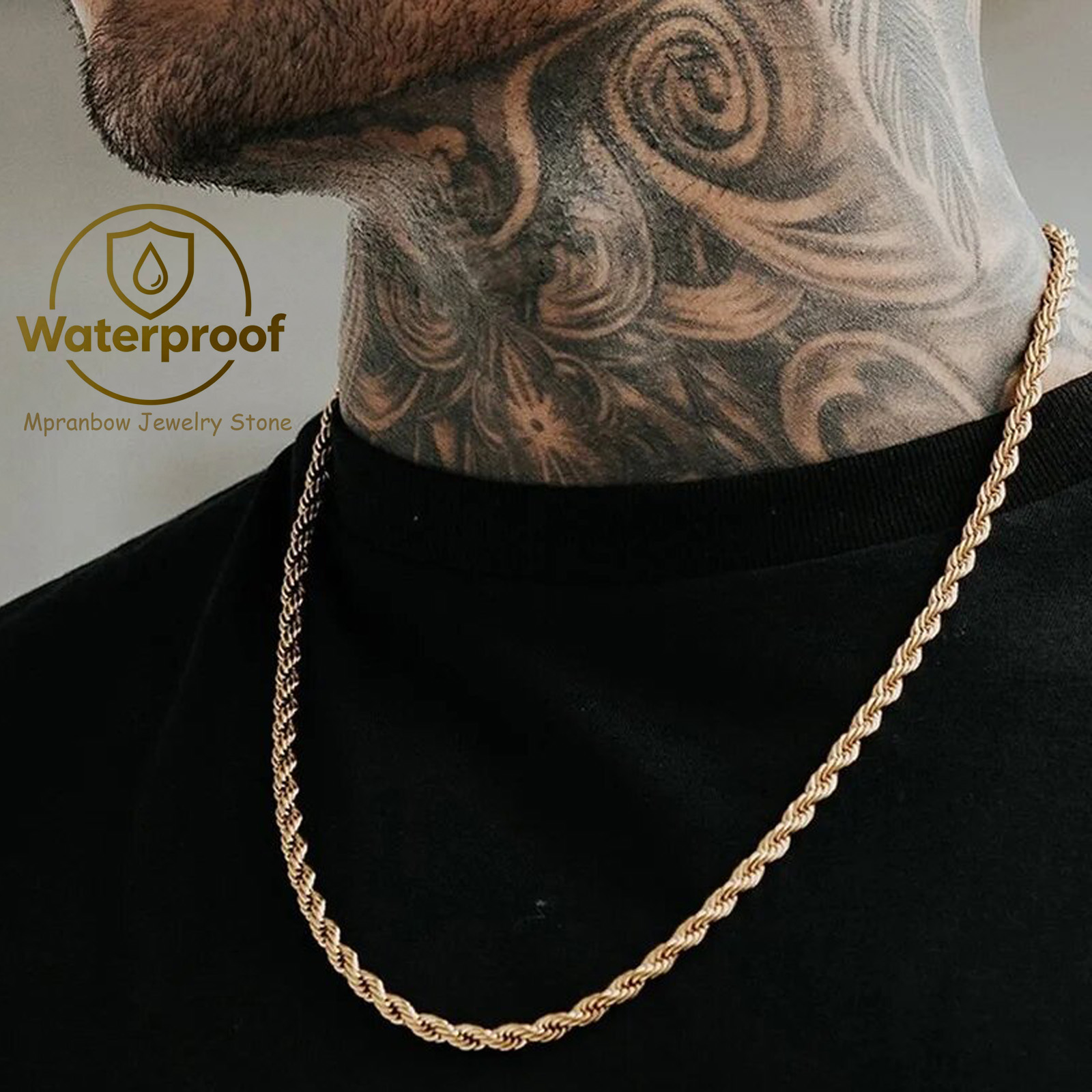 Мужское длинное ожерелье из не – обзор и цена Mens Dog Tag Necklace