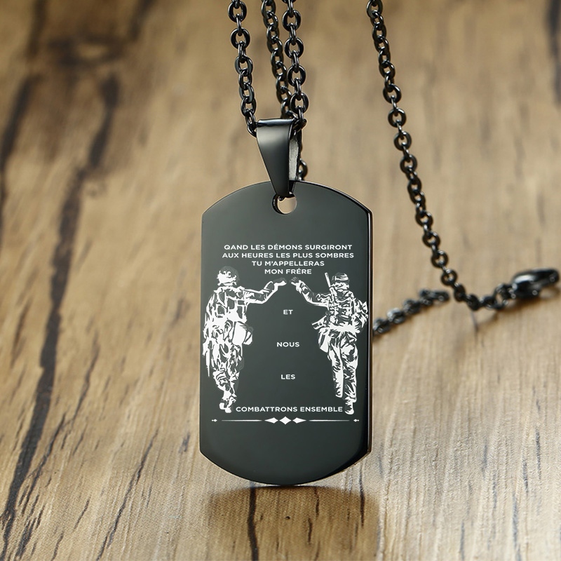 Vnox в самый темный час, когда – обзор и цена Mens Dog Tag Necklace