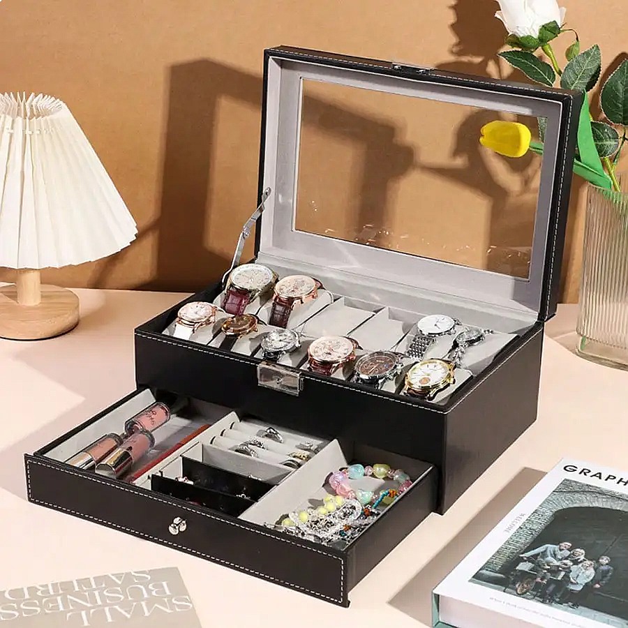 Коробка для часов с 12 отделен – обзор и цена Jewelry Watches Luxury