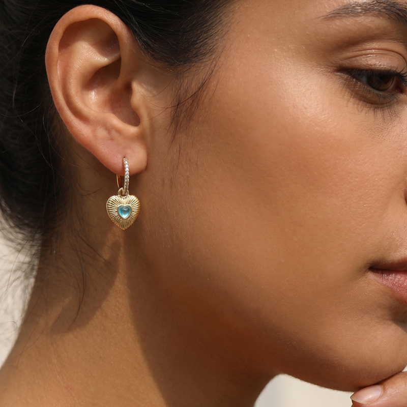 Серьги-кольца S925 из стерлинг – обзор и цена Opal Earrings Dangle