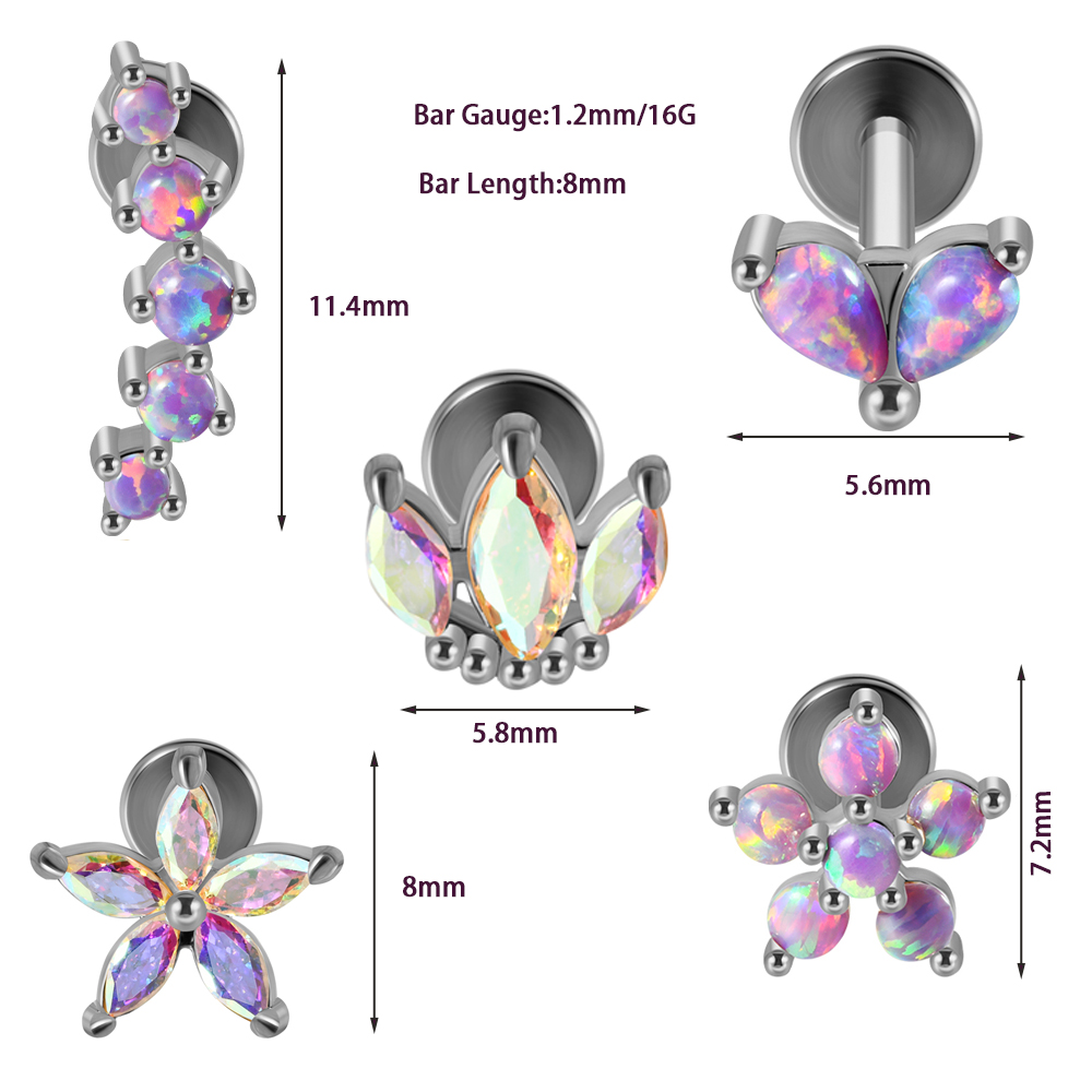 1 шт., нержавеющая сталь, опал – обзор и цена Opal Earrings Dangle