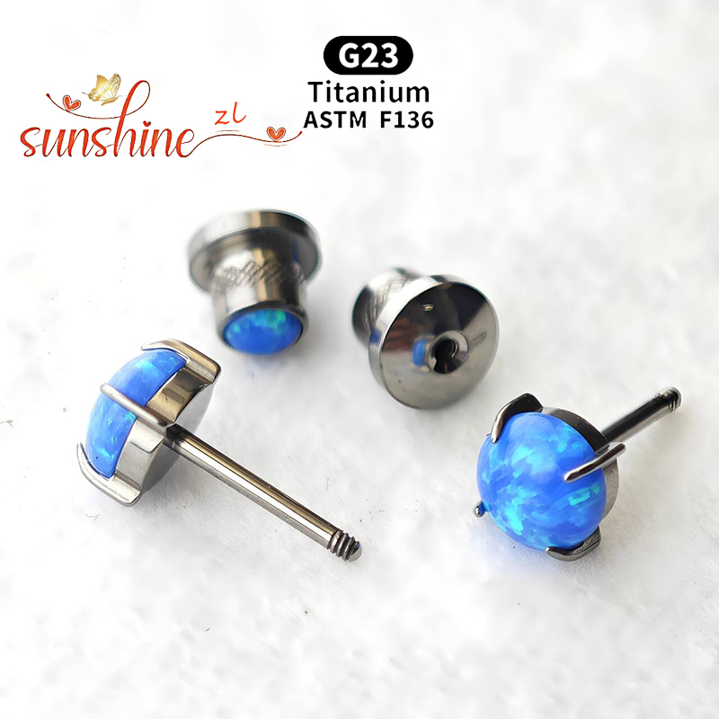 2 шт. ASTM F136 титановый опал – обзор и цена Opal Earrings Dangle