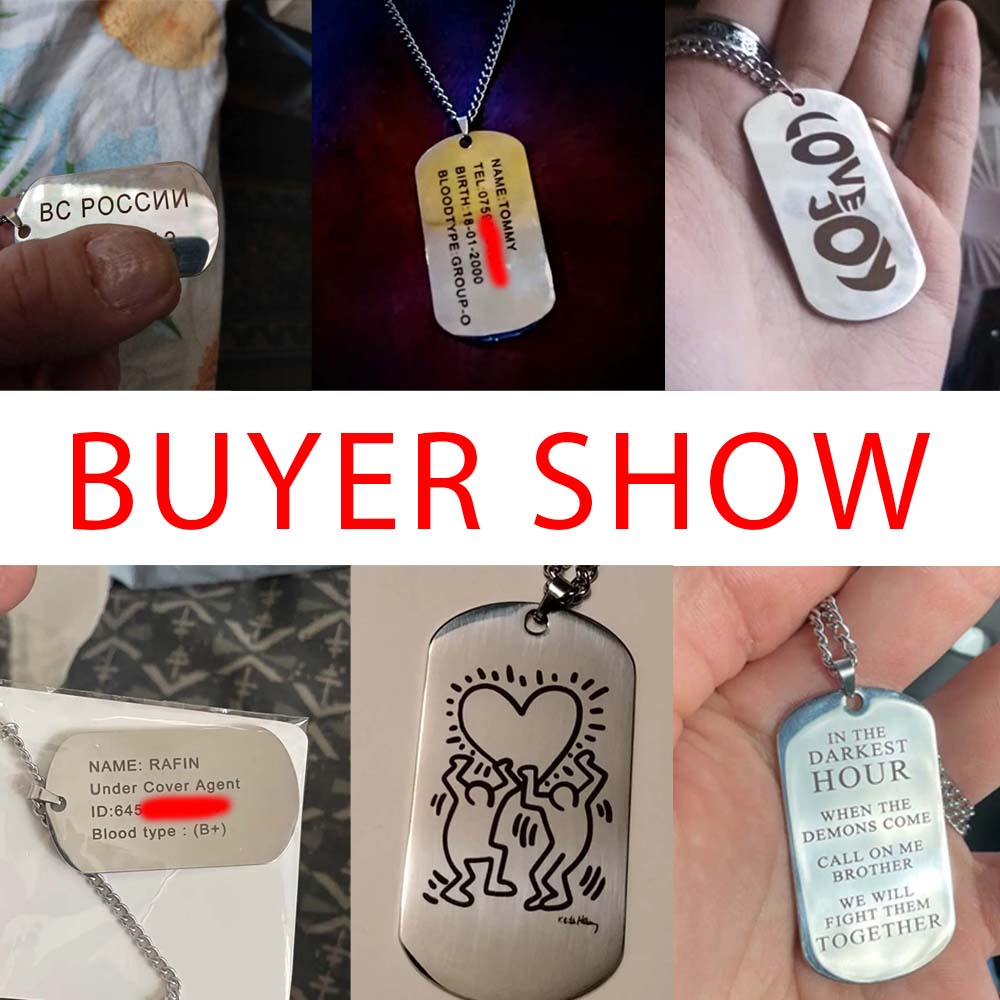 Военная армейская тактическая  – обзор и цена Mens Dog Tag Necklace