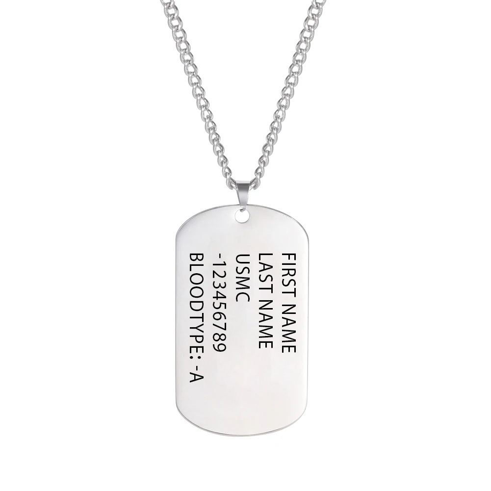 Военная армейская тактическая  – обзор и цена Mens Dog Tag Necklace