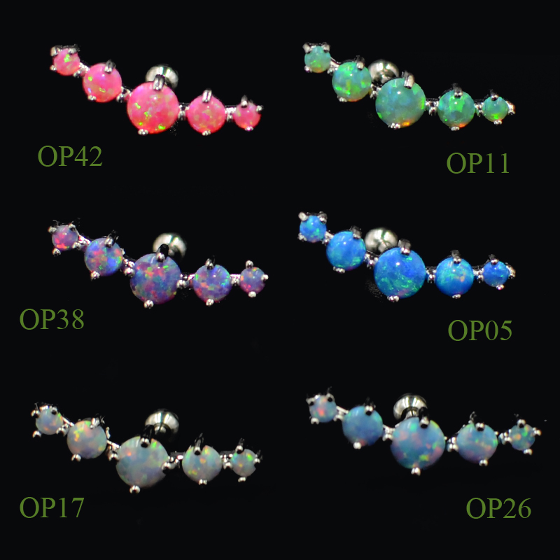 Серьги для пирсинга, нержавеющ – обзор и цена Opal Earrings Dangle