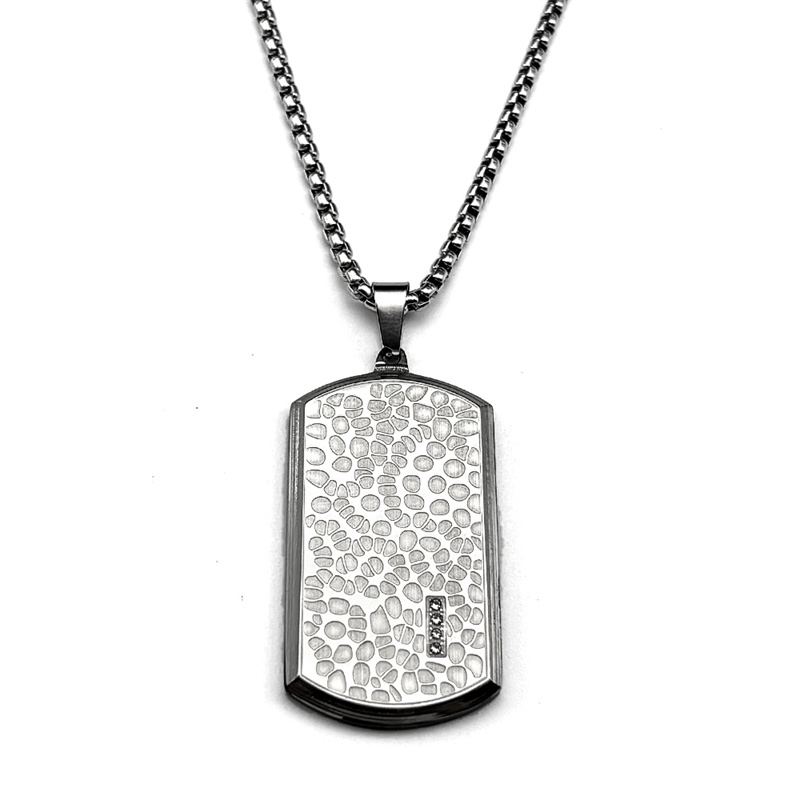 Ретро ожерелье из нержавеющей  – обзор и цена Mens Dog Tag Necklace
