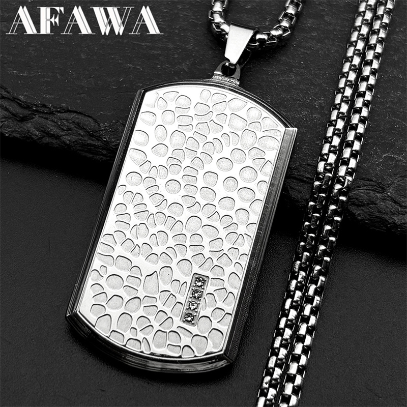 Ретро ожерелье из нержавеющей  – обзор и цена Mens Dog Tag Necklace