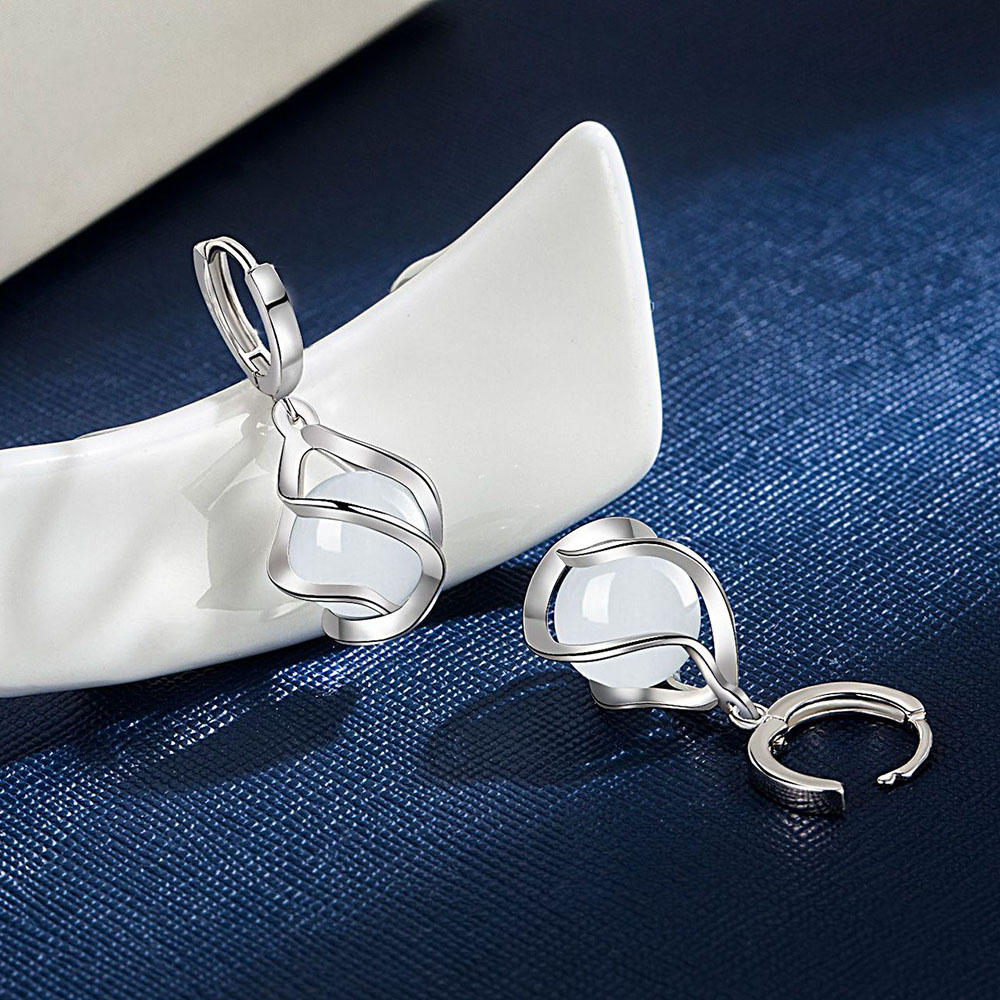 Новые женские серьги из стерли – обзор и цена Opal Earrings Dangle