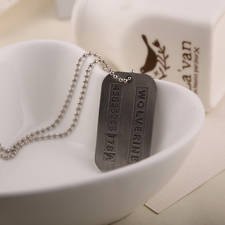 X мужское ожерелье Logan Hugh  – обзор и цена Mens Dog Tag Necklace