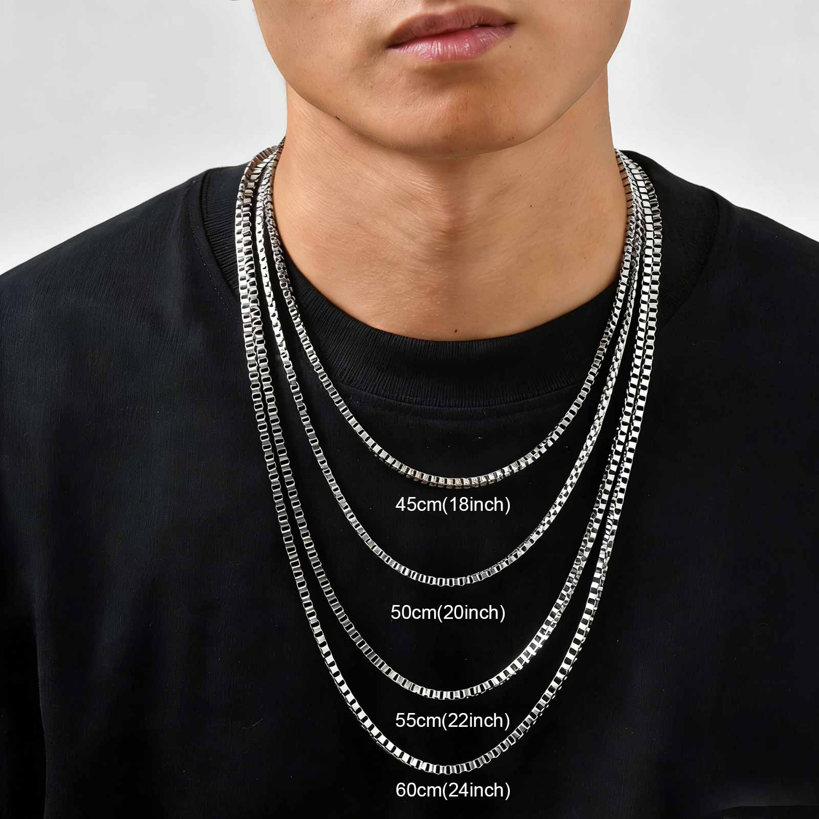 Тонкое цепное ожерелье 1/2/3 м – обзор и цена Mens Dog Tag Necklace