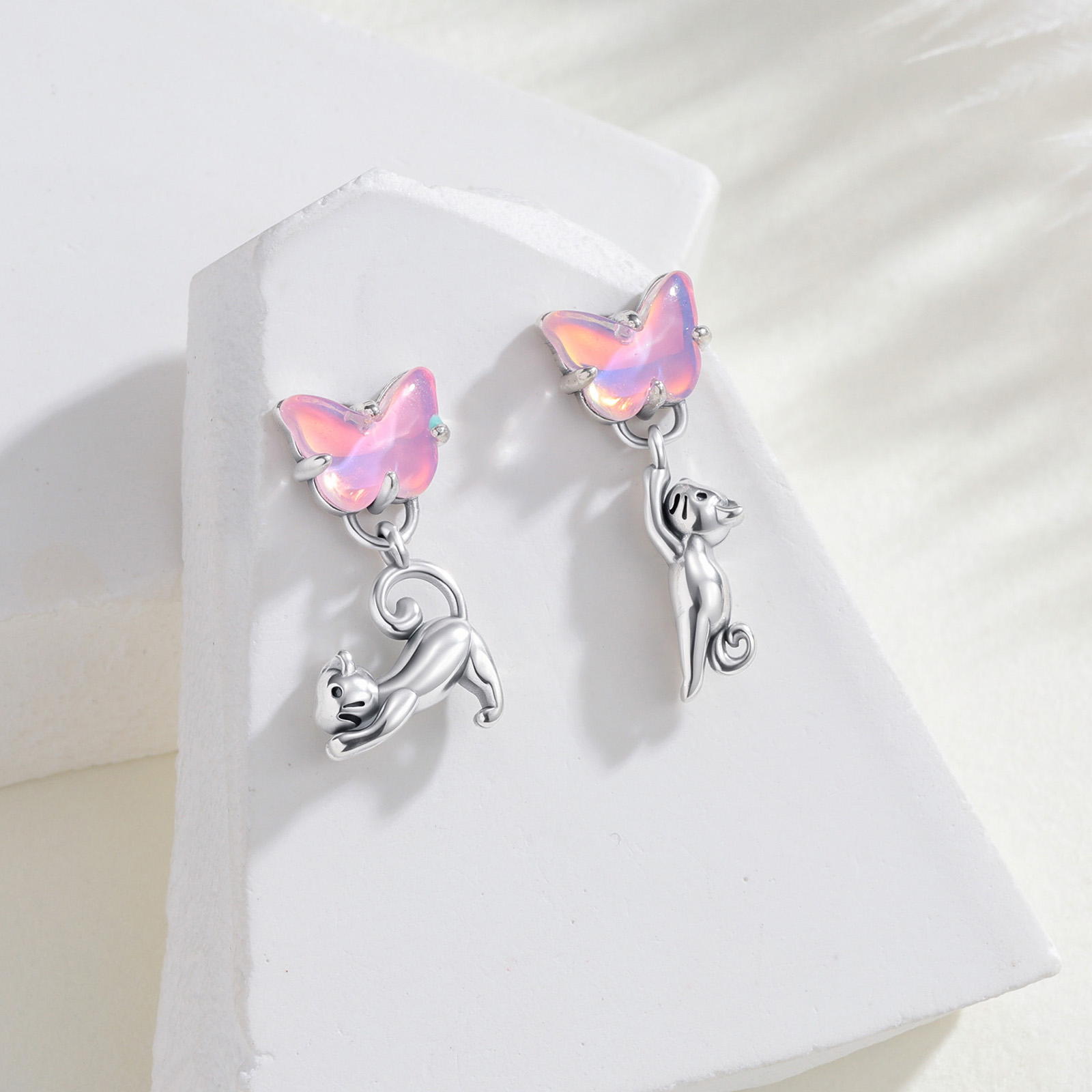 Асимметричные серьги из стерли – обзор и цена Opal Earrings Dangle